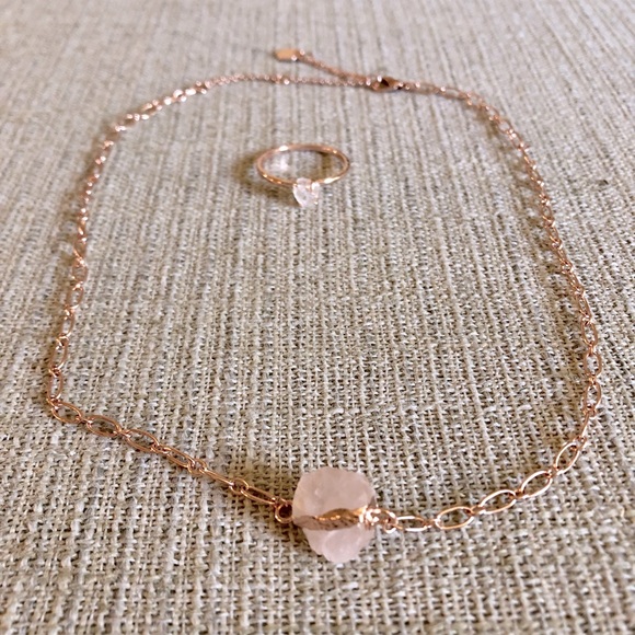 Pura Vida Crystal Cove Choker and ring - Picture 2 of 3